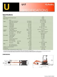 u 17 kubota|kubota u17 specifications.